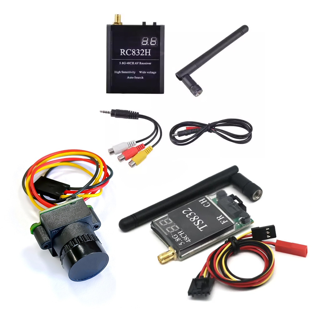 Fpv Drone Antenna - ตัวรับสัญญาณ TS832 +RC832 +กล้อง 1000TVL 48CH