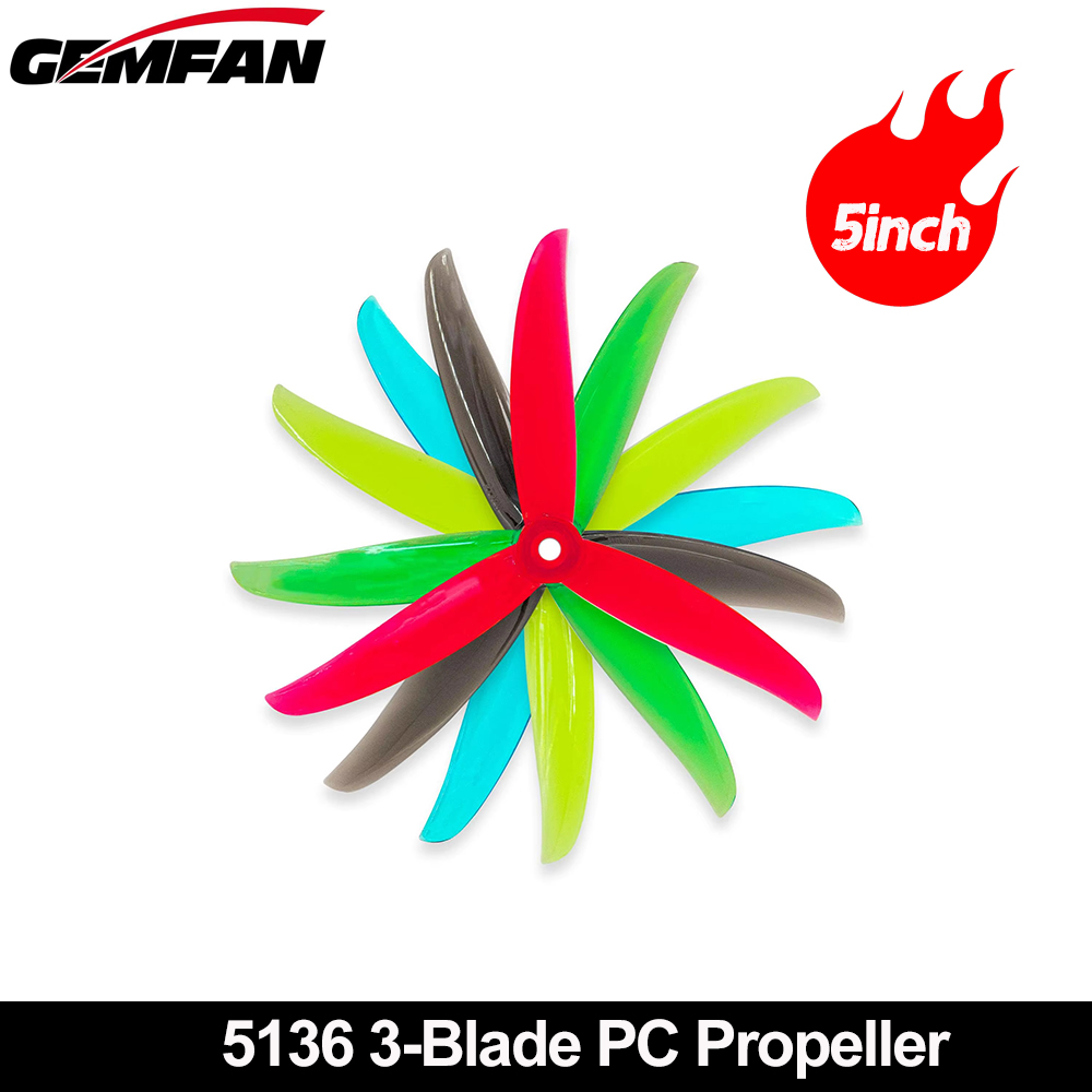 Gemfan VANOVER 5136 3 ใบมีด PC - Fpv Drone Propeller บทวิจารณ์และราคา