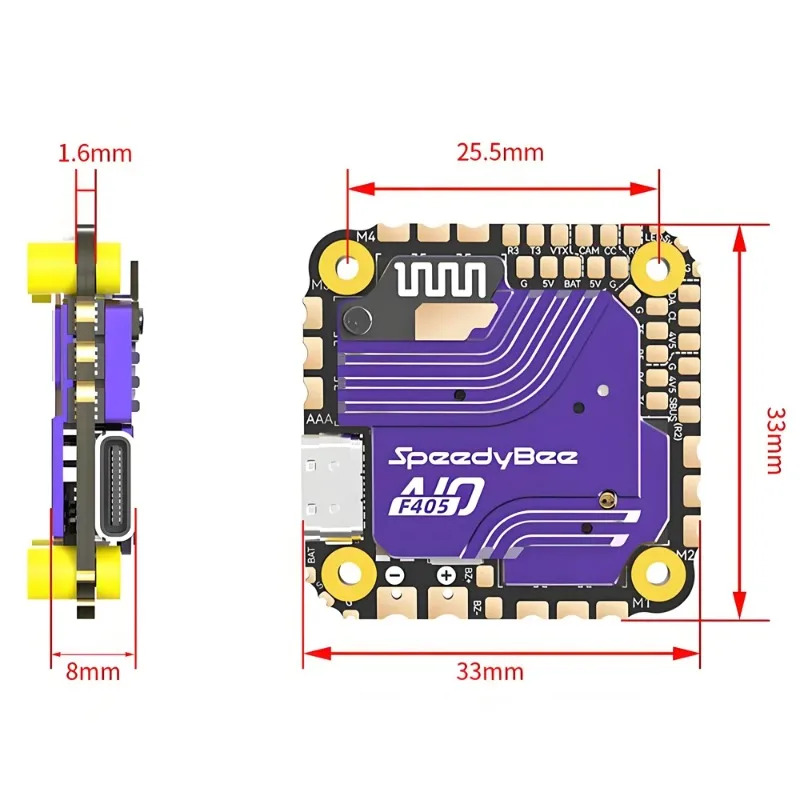 SpeedyBee F405 AIO Flight Cont - Fpv Drone Esc บทวิจารณ์และราคา